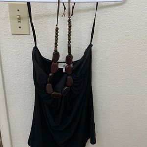 Womens black dressy top